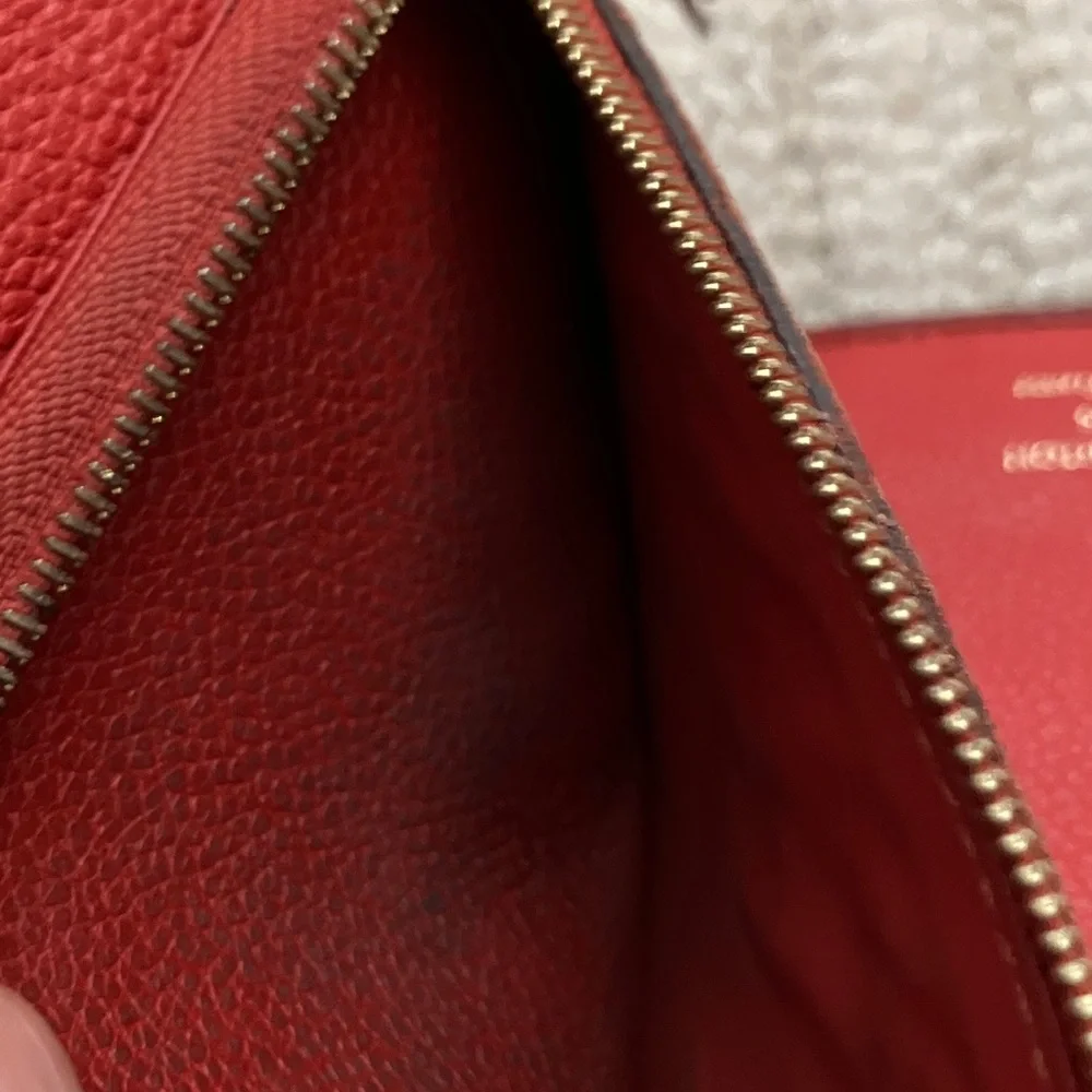 Louis Vuitton Red Women's monogram empreinte Wallet - Picture 13 of 13